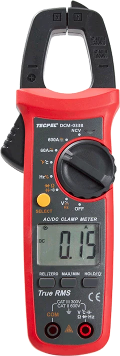 Tecpel DCM 033B TRUE RMS AC/DC CLAMP METER