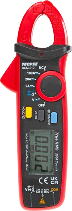 Tecpel DCM 210 TRUE RMS AC/DC CLAMP METER